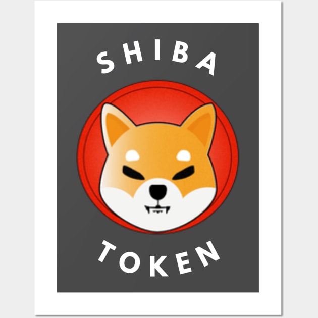 Shiba Token Shiba Inu Coin Crypto Wall Art by Ghost Of A Chance 